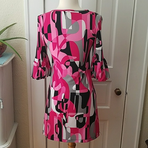 90s/Y2k Geoprint Dress - Picture 5 of 6